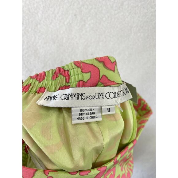 Anne Crimmins Umi Collections Women’s 8 Leopard Multicolor Pencil Skirt Retro - Picture 8 of 8